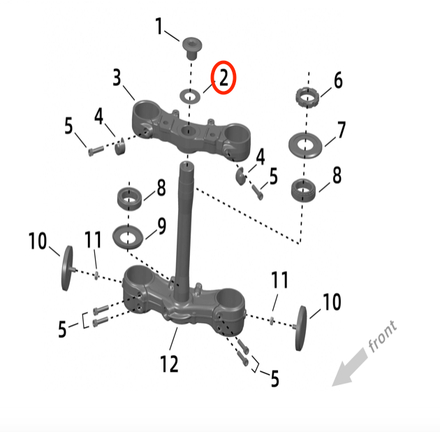 Ultra Bee Steering Head Washer