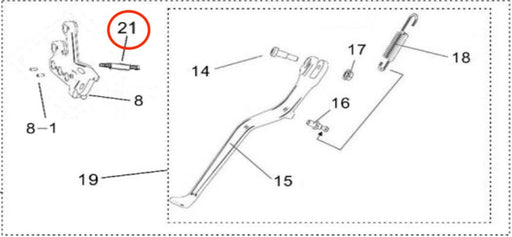 Light Bee Kickstand Pin "A" - Surron Canada