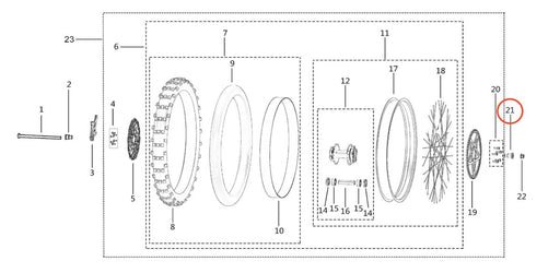 Light Bee Rear Wheel Axle Bushing (Right) - Surron Canada