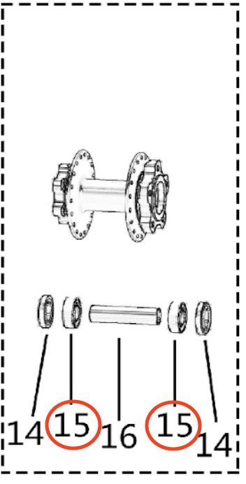 Light Bee Rear Wheel Hub Bearing - Surron Canada