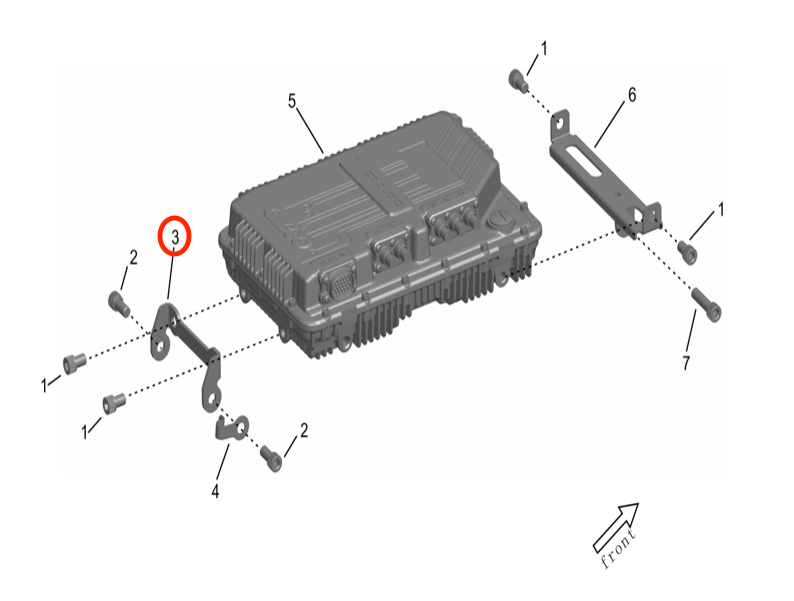 Storm Bee Controller Installation Bracket (REAR) - Surron Canada