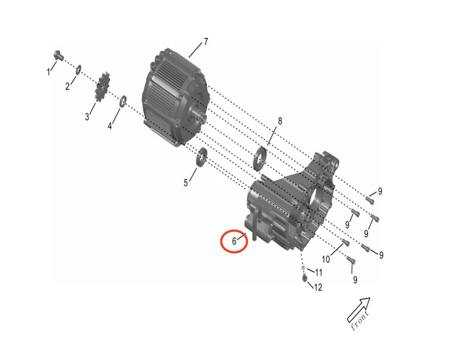 Storm Bee Main Gear Box - Surron Canada