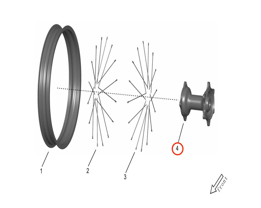 Storm Bee Rear Wheel Hub Assembly - Surron Canada