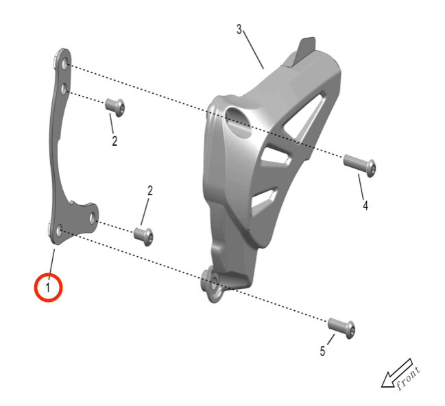 Storm Bee Sprocket Cover Bracket - Surron Canada