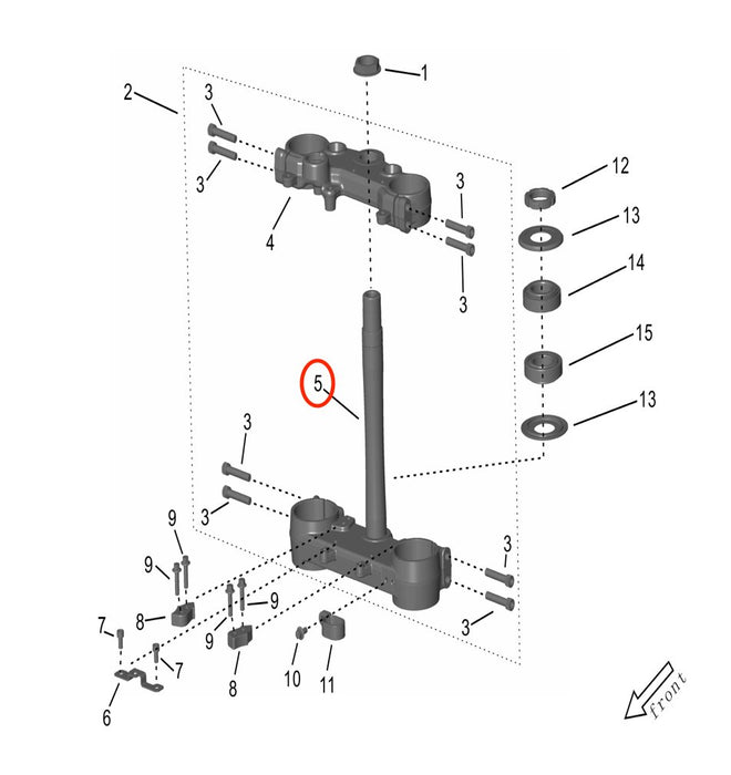 Storm Bee Steering Tube Assembly - Surron Canada