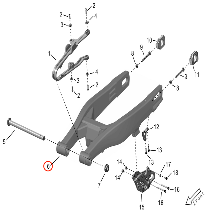 Storm Bee Swingarm Assembly - Surron Canada