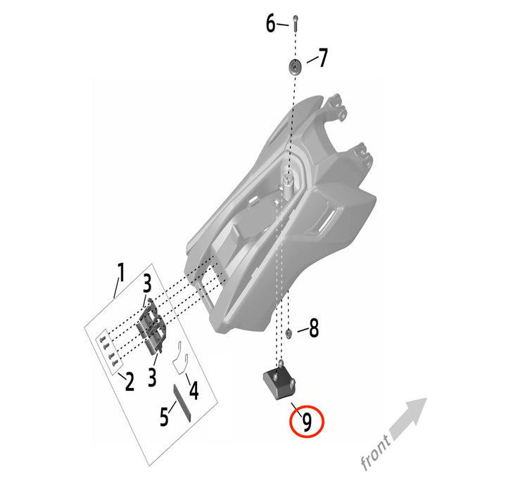 Ultra Bee Battery Compartment Rubber Bumper - Surron Canada