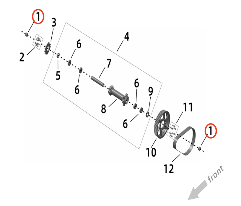 Ultra Bee Jackshaft bushing - Surron Canada