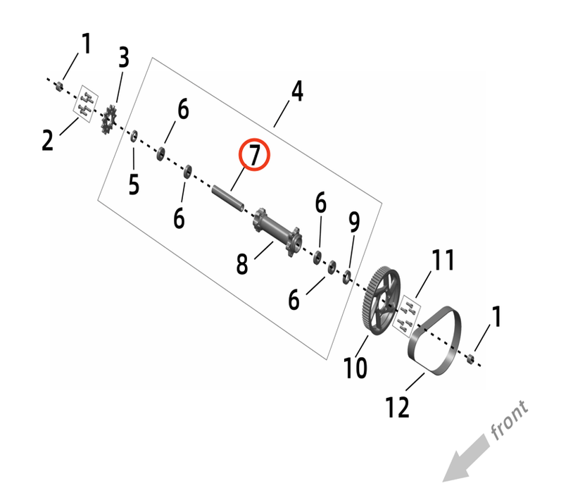 Ultra Bee Jackshaft Inner Bushing - Surron Canada