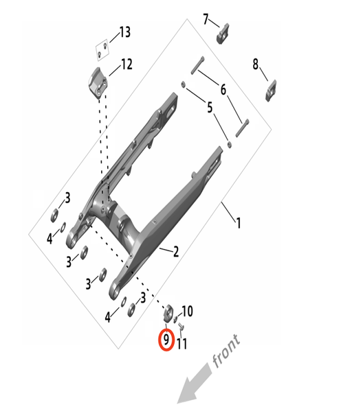 Ultra Bee Swingarm Bottom Protection Block - Surron Canada