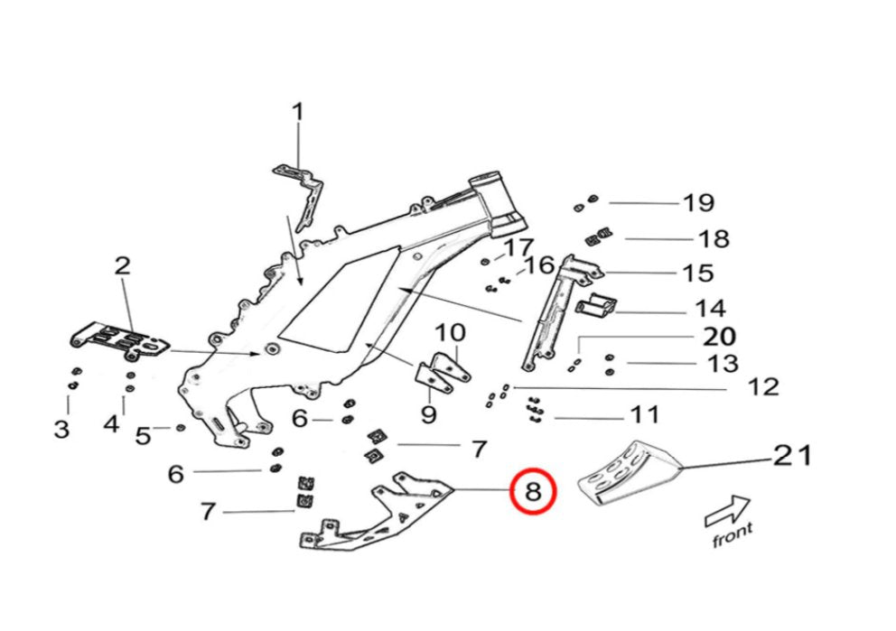 Light Bee Skid Plate - Surron Canada